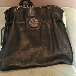 Tory Burch Marion Black drawstring bag